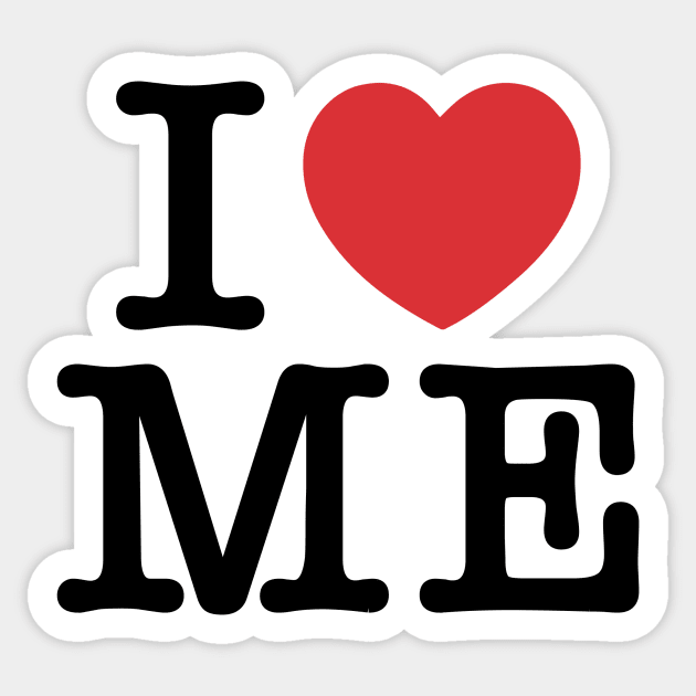 I Heart ME Sticker by n23tees